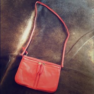 Peach fossil crossbody